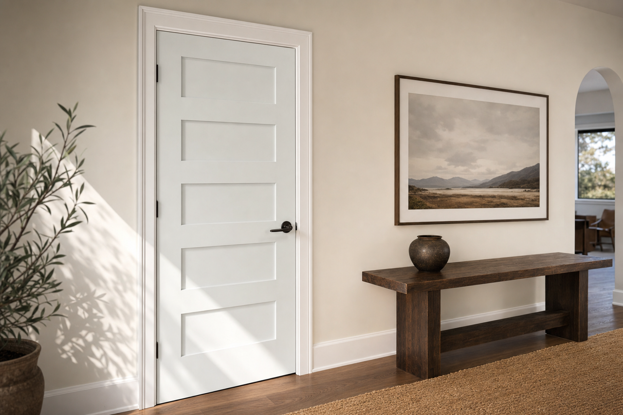 Mountainscape by Benjamin Moore on interior-doors