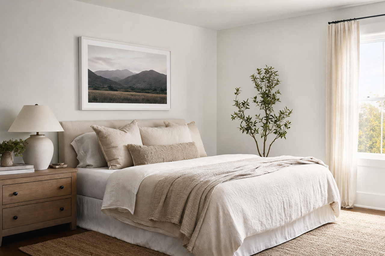 Mountainscape by Benjamin Moore on interiors