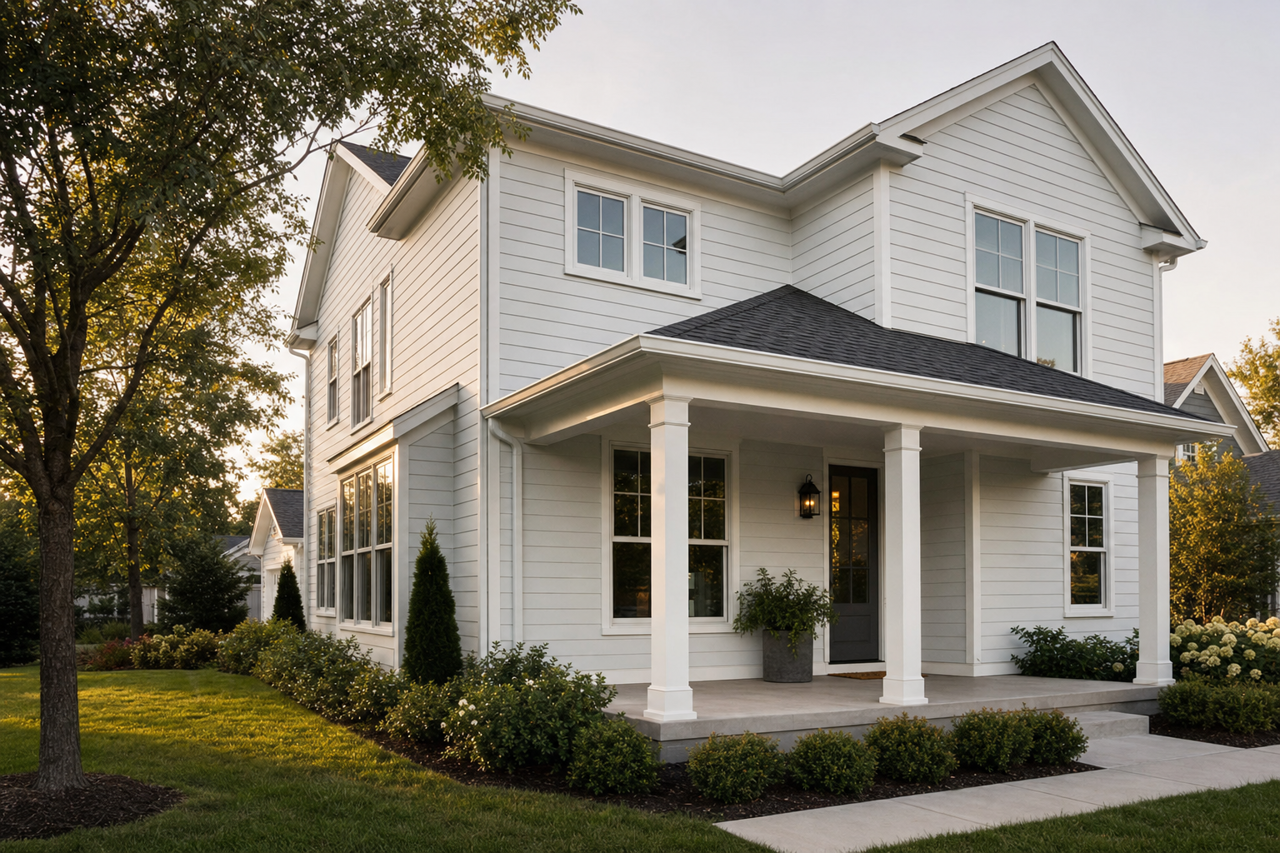 Pearl by Benjamin Moore on exterior