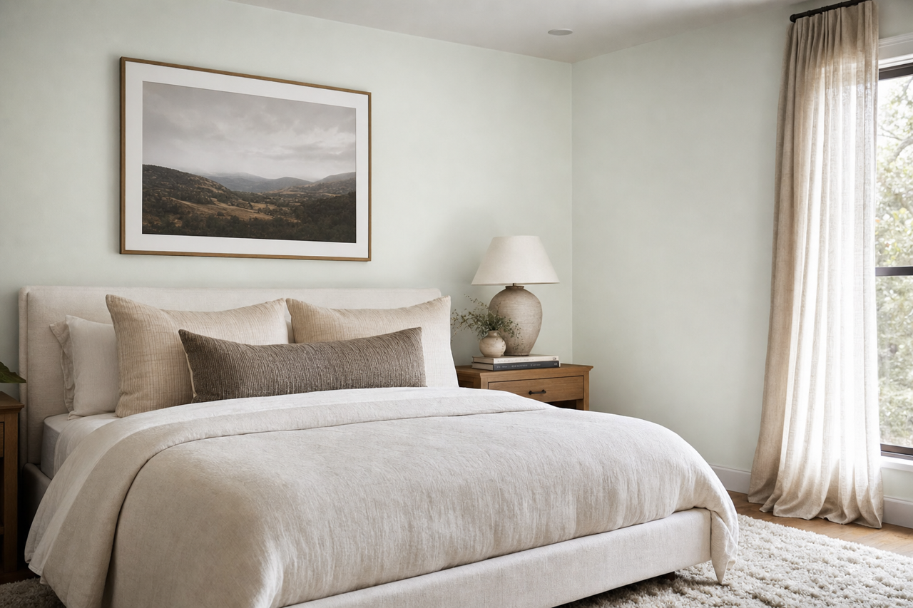 Baby's Breath by Benjamin Moore on interiors