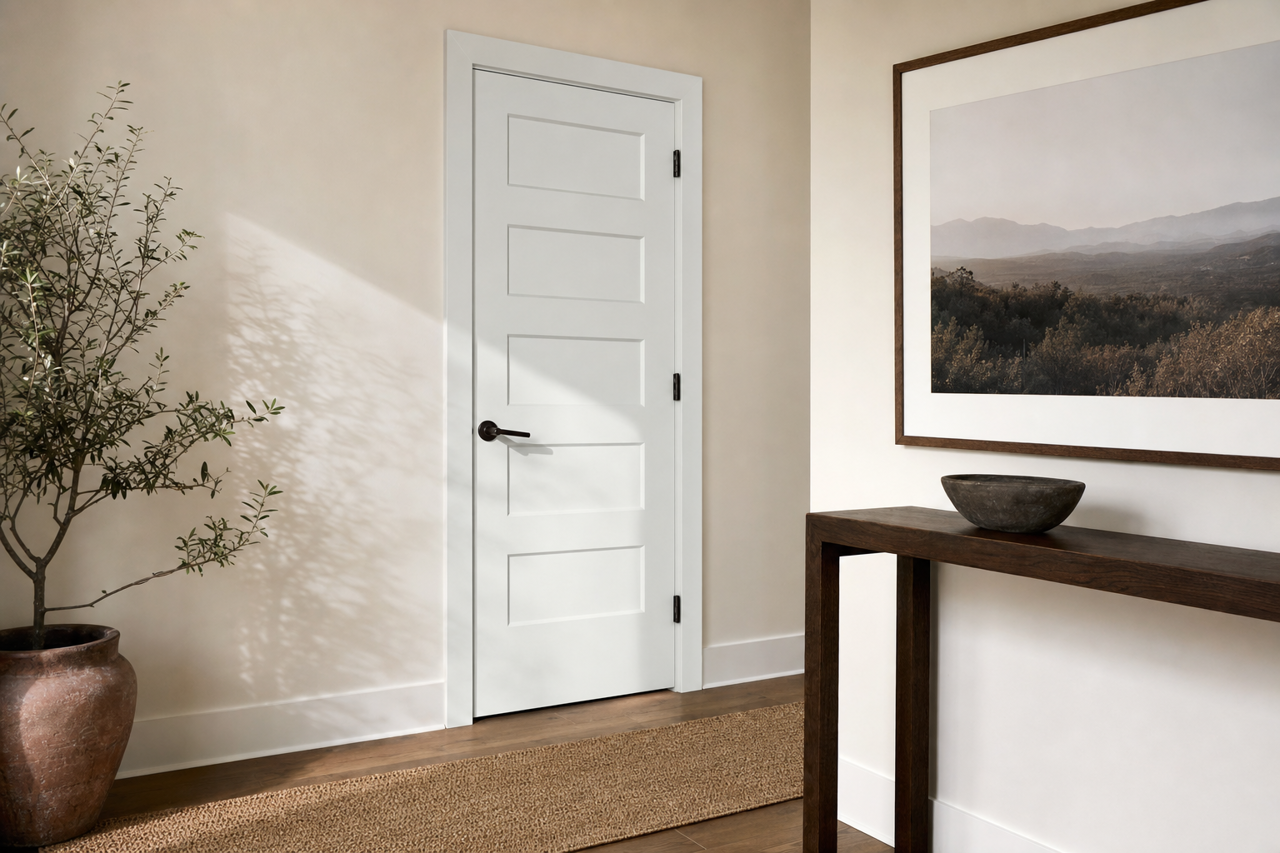 Fanfare by Benjamin Moore on interior-doors