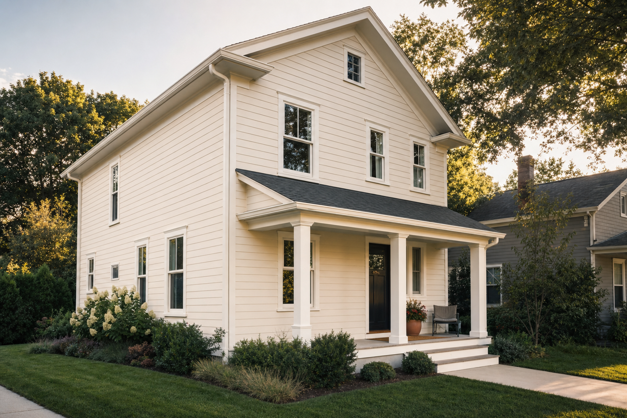Sand by Benjamin Moore on exterior