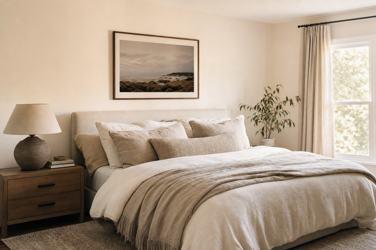 Sand by Benjamin Moore on interiors