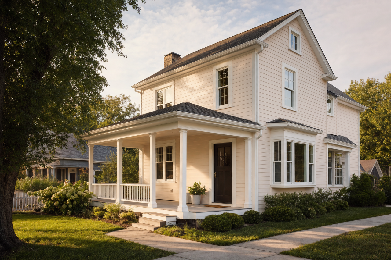 Mauve by Benjamin Moore on exterior