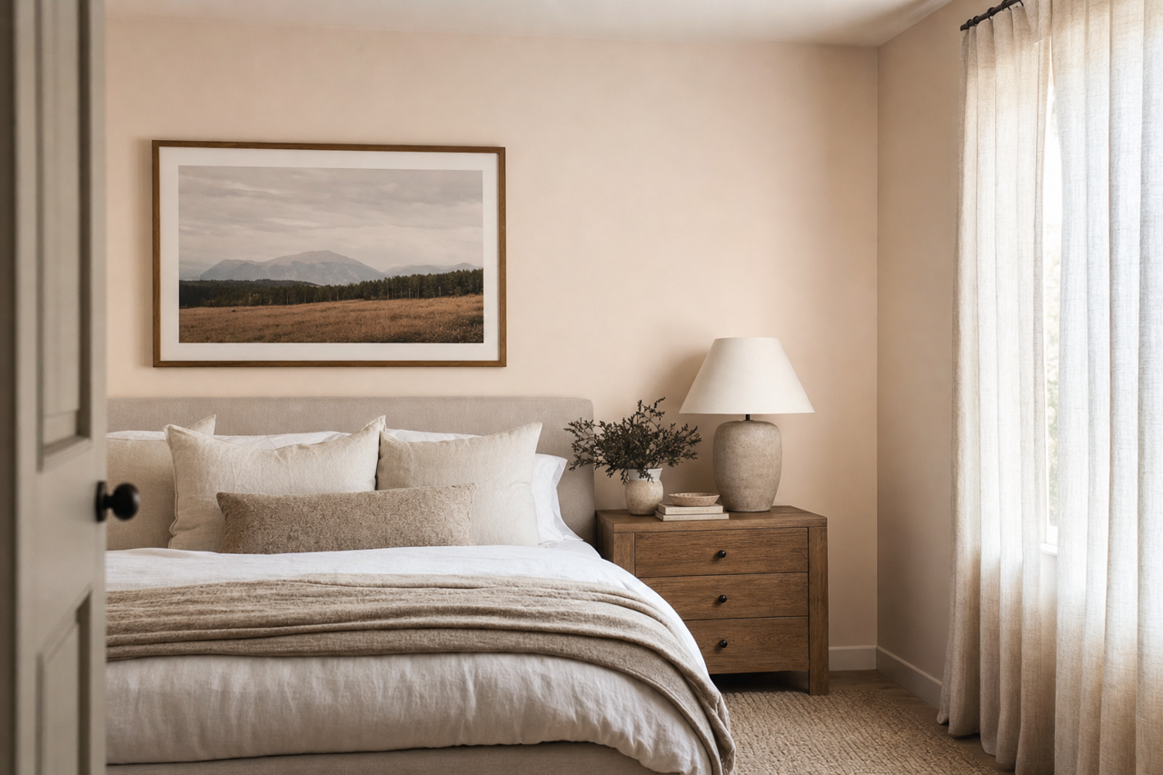 Mauve by Benjamin Moore on interiors
