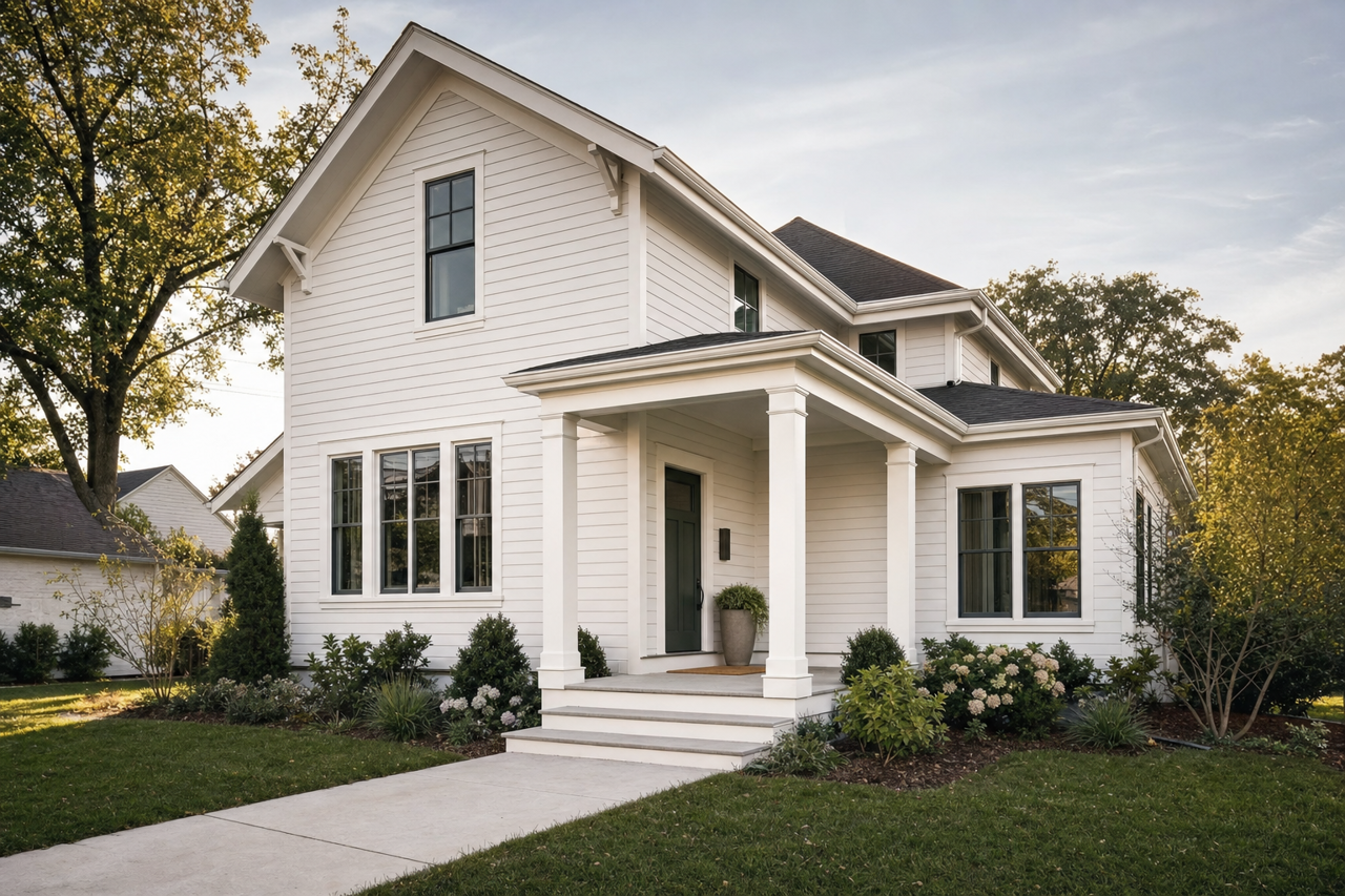 Feathered by Benjamin Moore on exterior