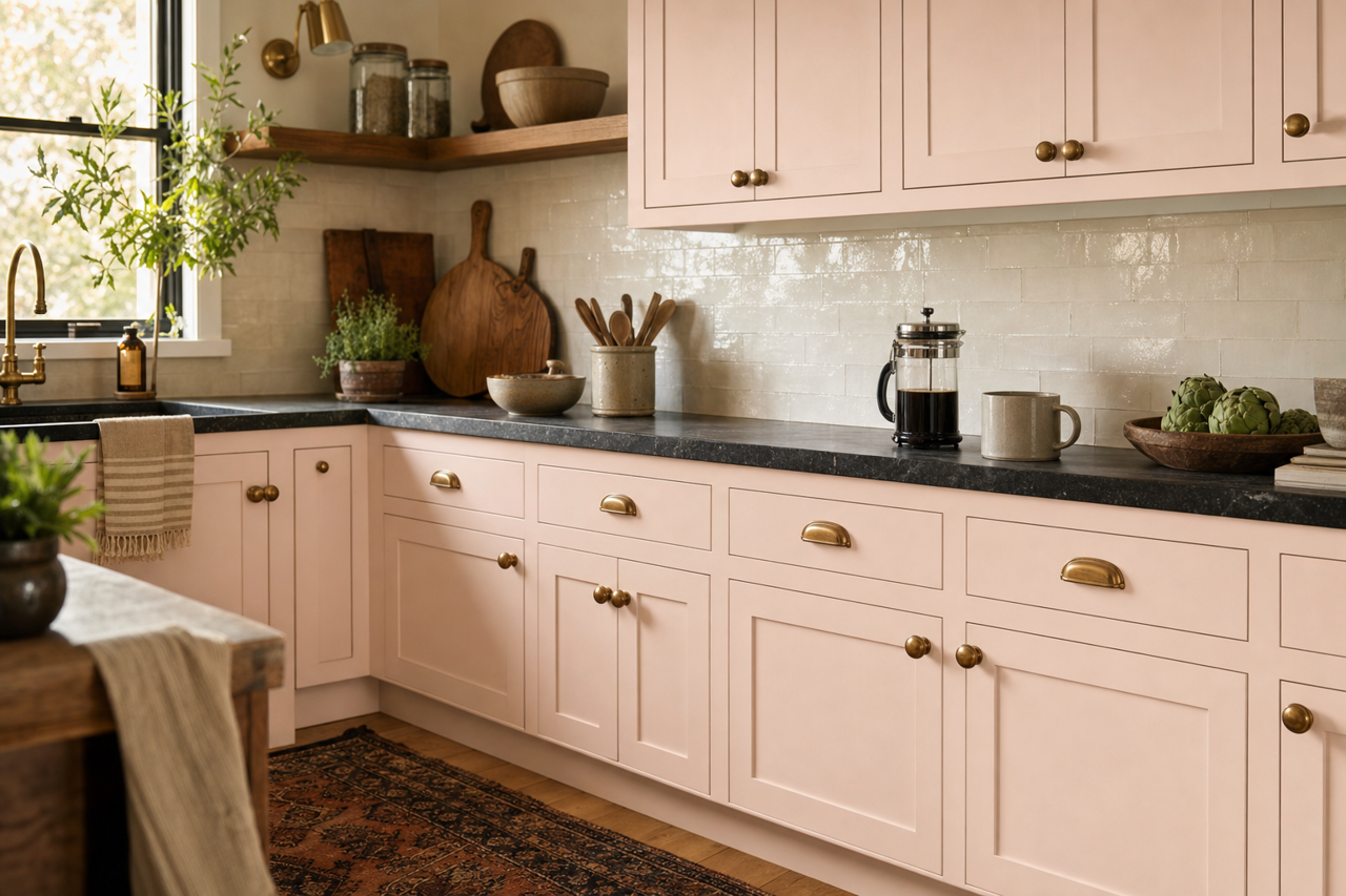 Key by Benjamin Moore on cabinets