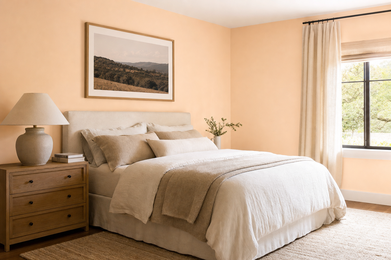 Blanched by Benjamin Moore on interiors