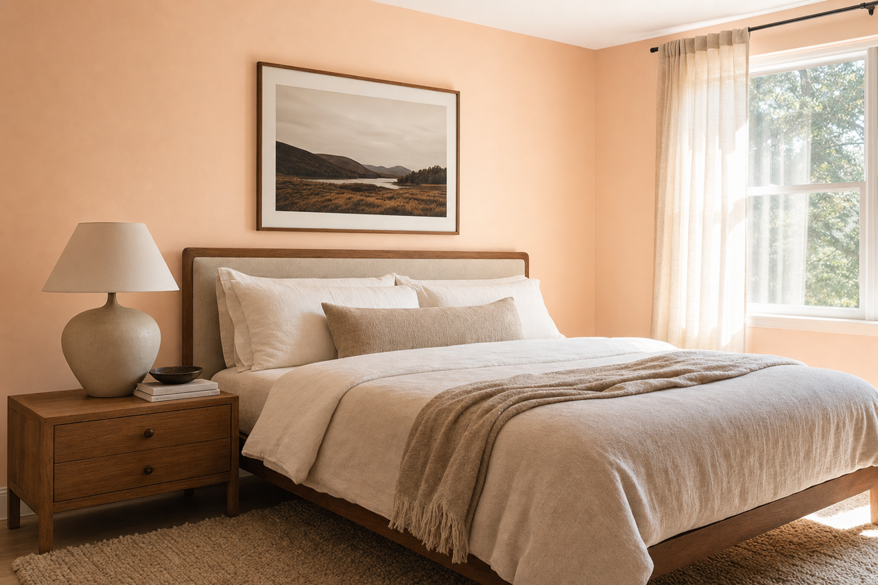 Pink Cloud by Benjamin Moore on interiors