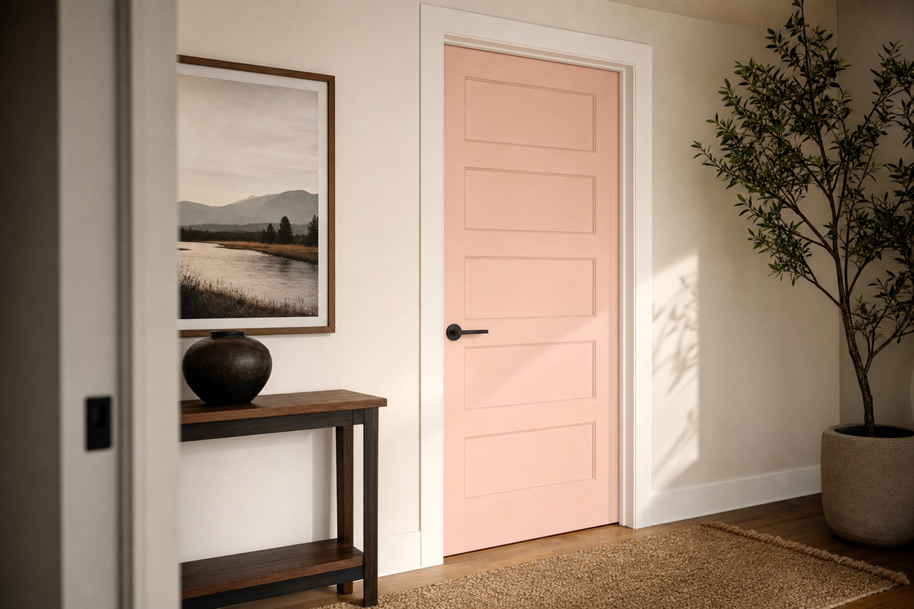 Valentine by Benjamin Moore on interior-doors