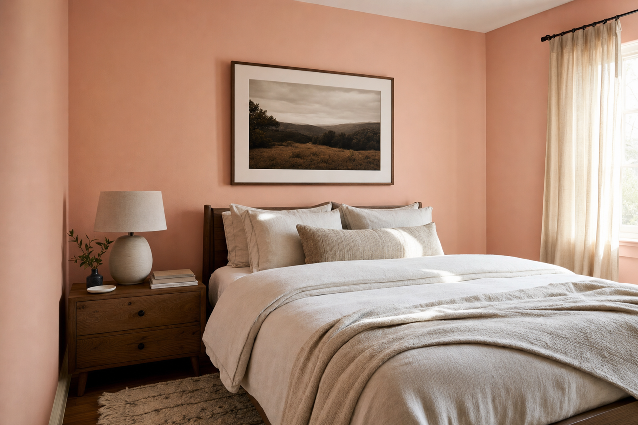 Pacific Grove Pink by Benjamin Moore on interiors
