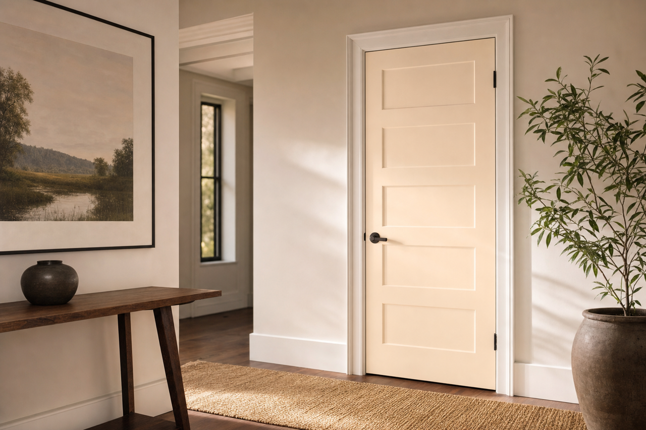 Opal by Benjamin Moore on interior-doors