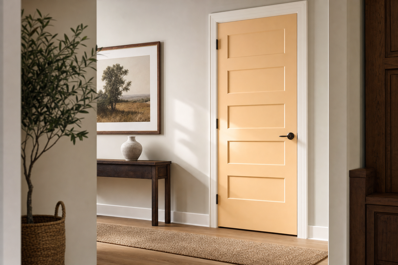 Secluded by Benjamin Moore on interior-doors
