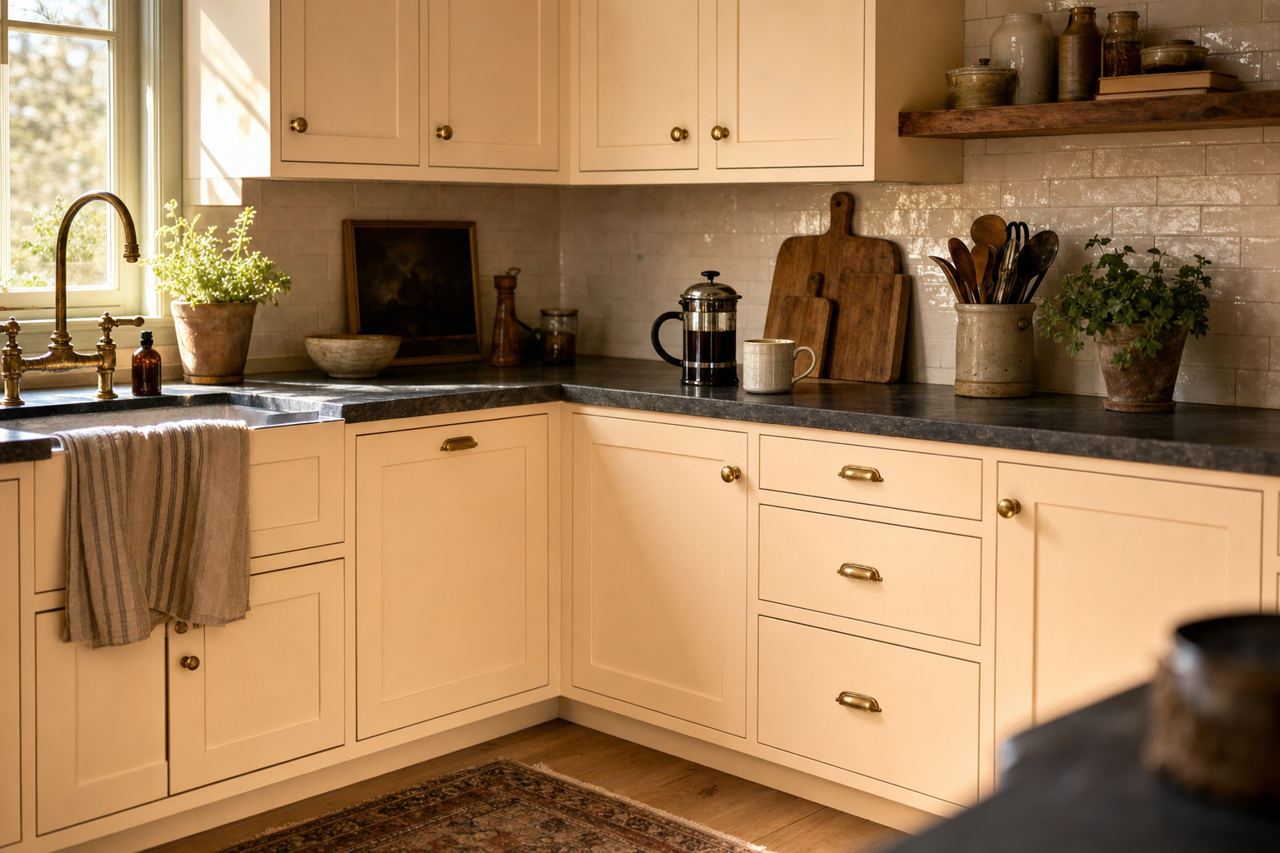 Mystical Powers by Benjamin Moore on cabinets