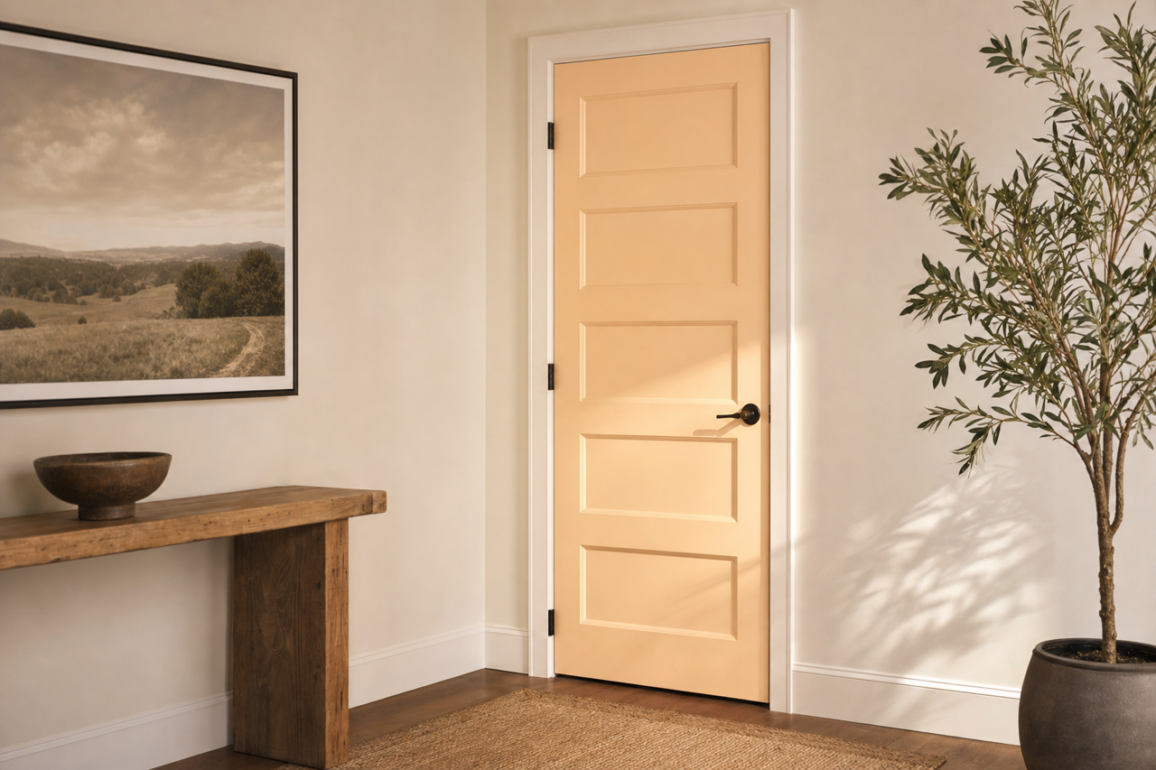 Butterfly Kisses by Benjamin Moore on interior-doors