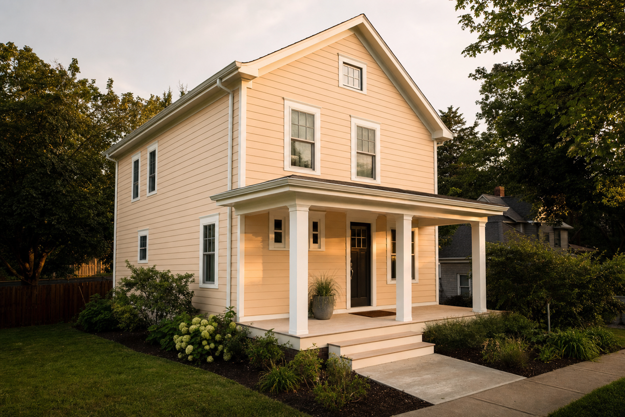 Pirates Cowe Beach by Benjamin Moore on exterior