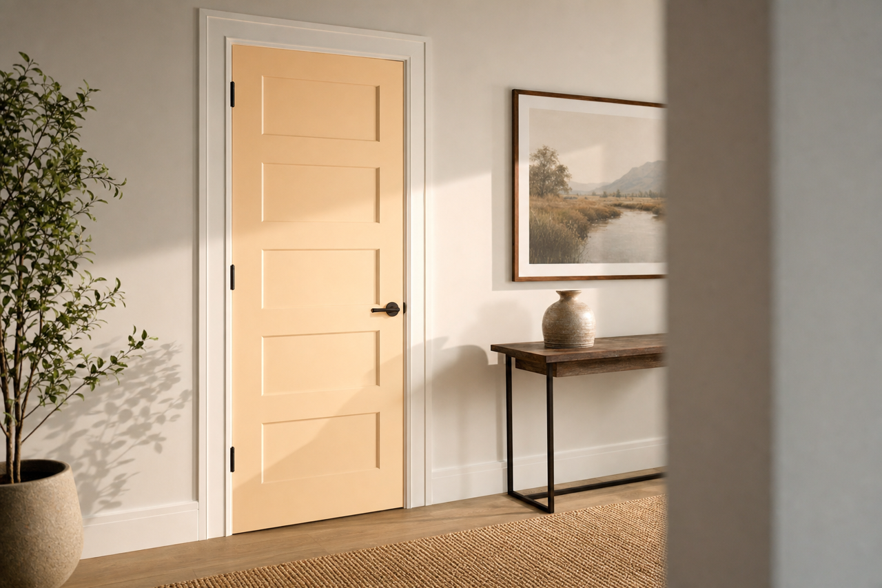 Lily of the Valley by Benjamin Moore on interior-doors