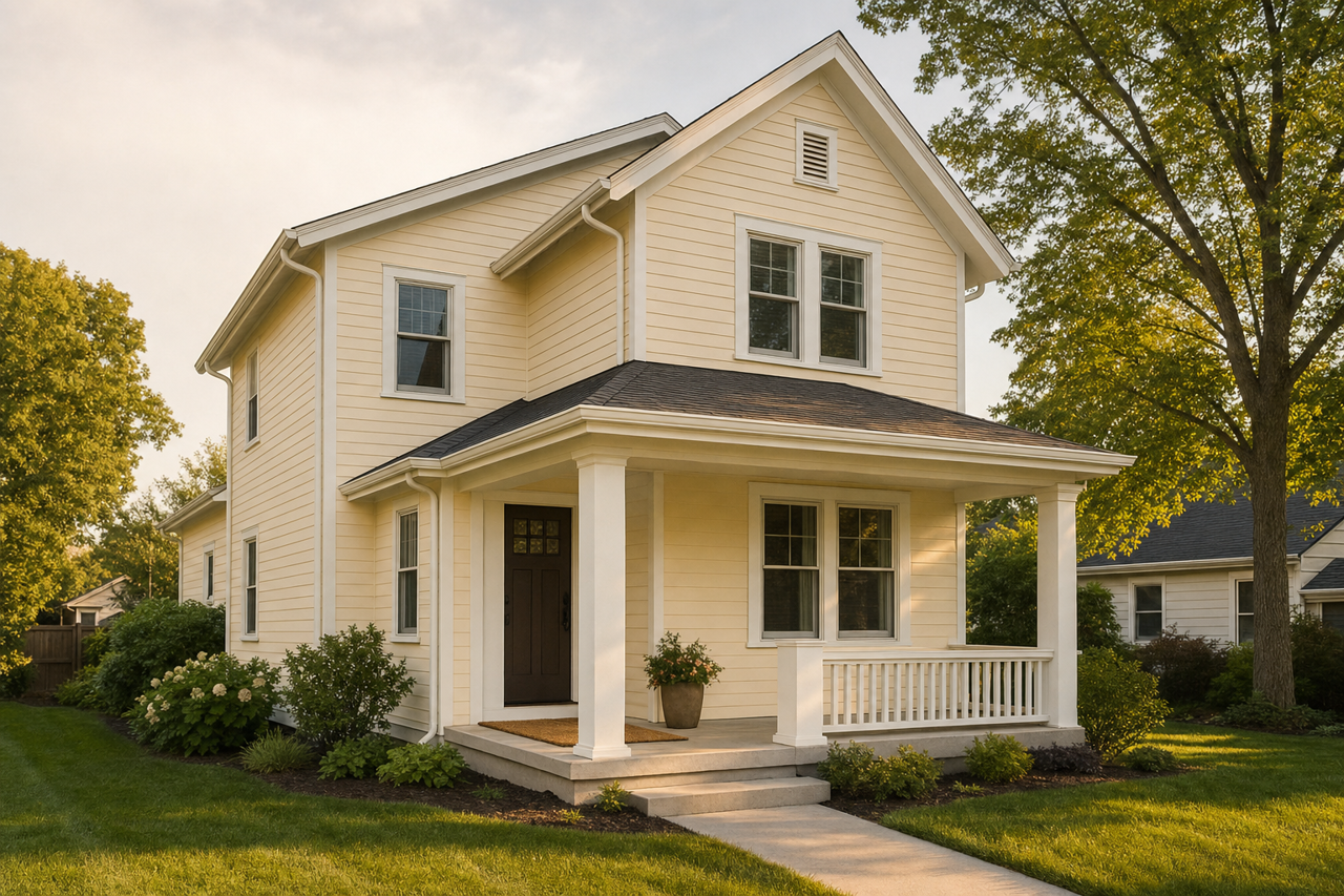 White Mountains by Benjamin Moore on exterior