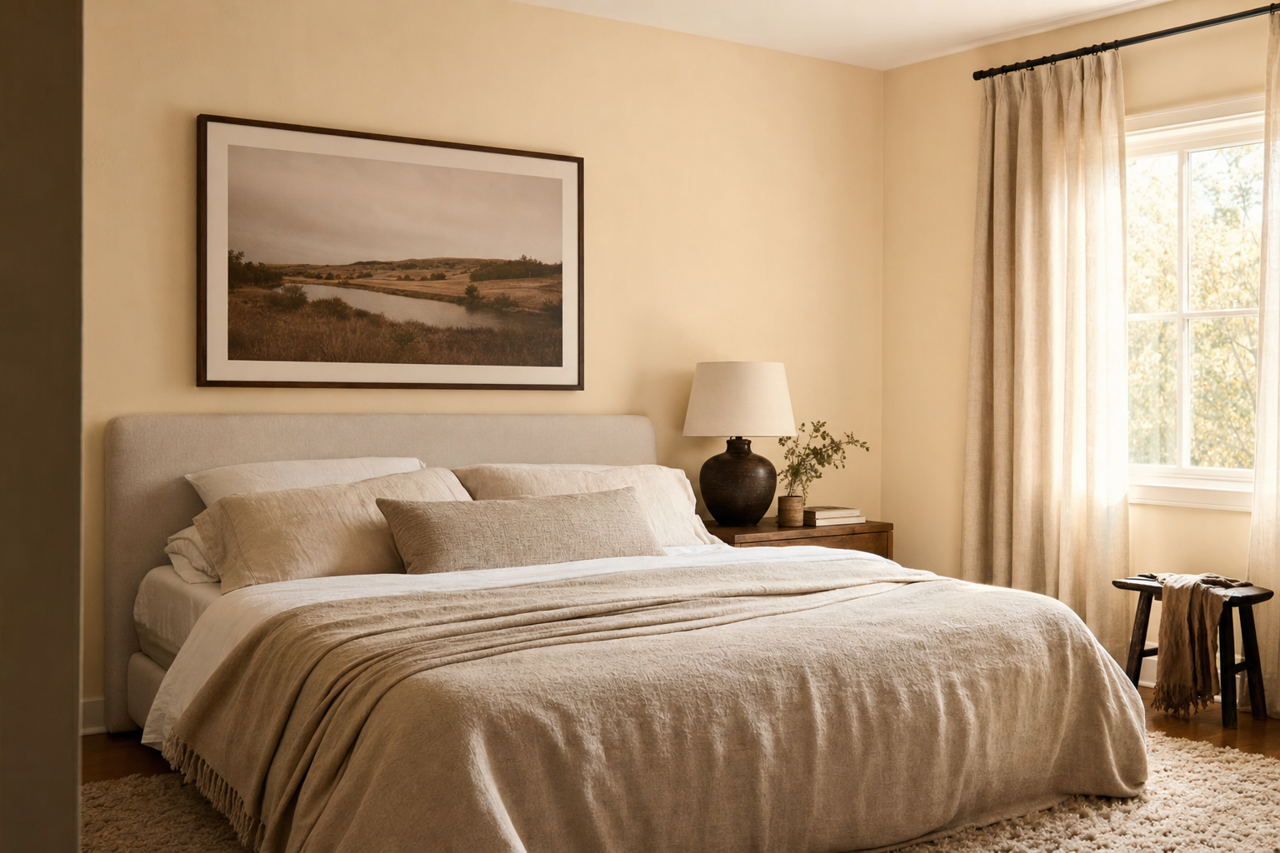 White Mountains by Benjamin Moore on interiors