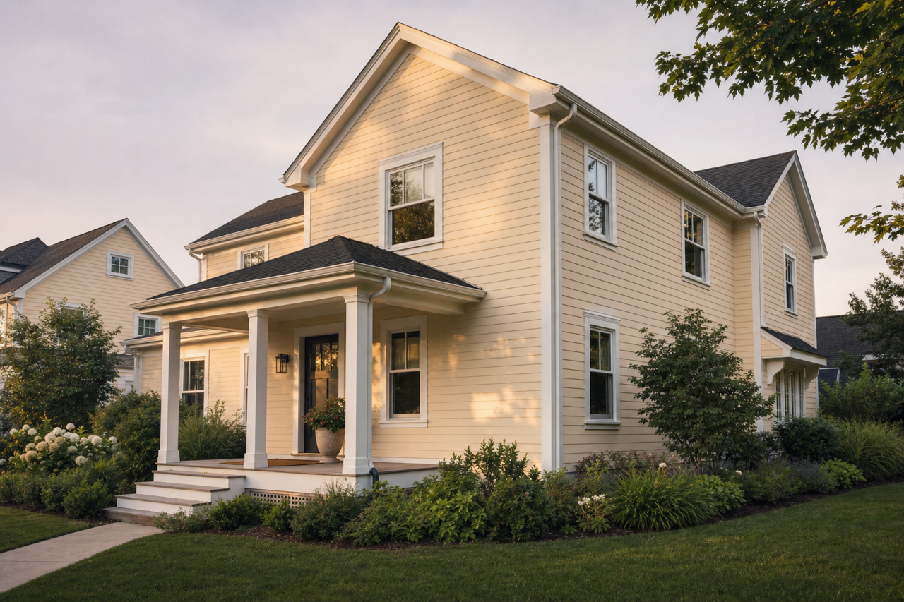 Pelican by Benjamin Moore on exterior