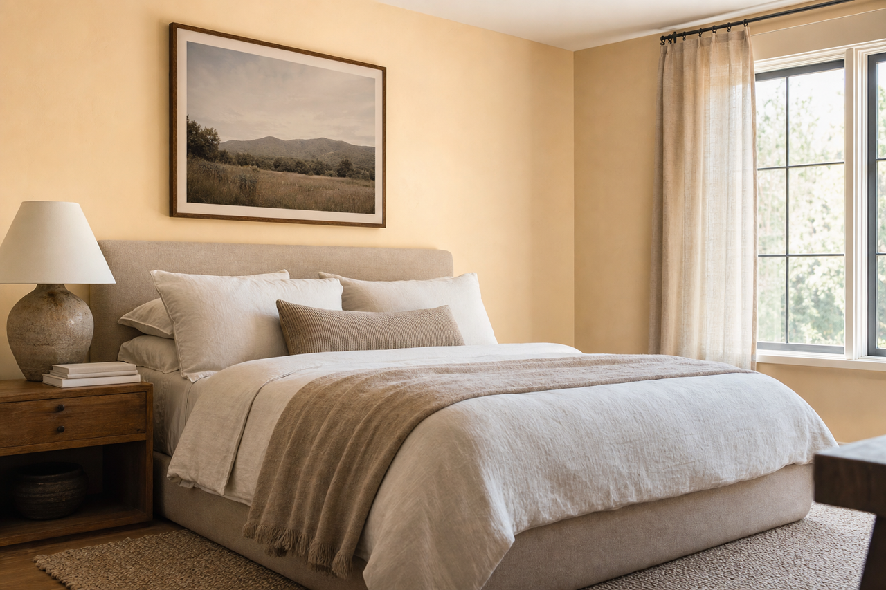 Antique White by Benjamin Moore on interiors