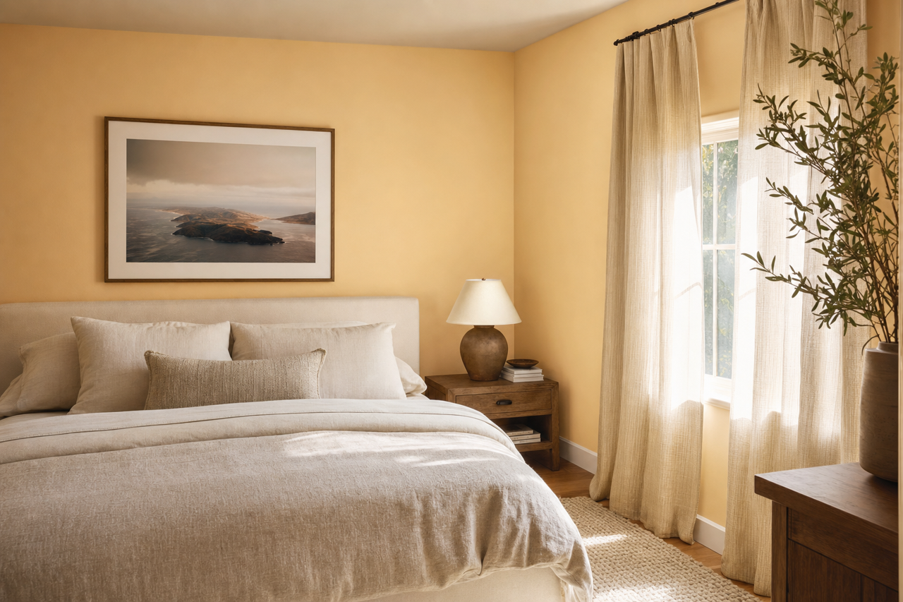 Paradise by Benjamin Moore on interiors