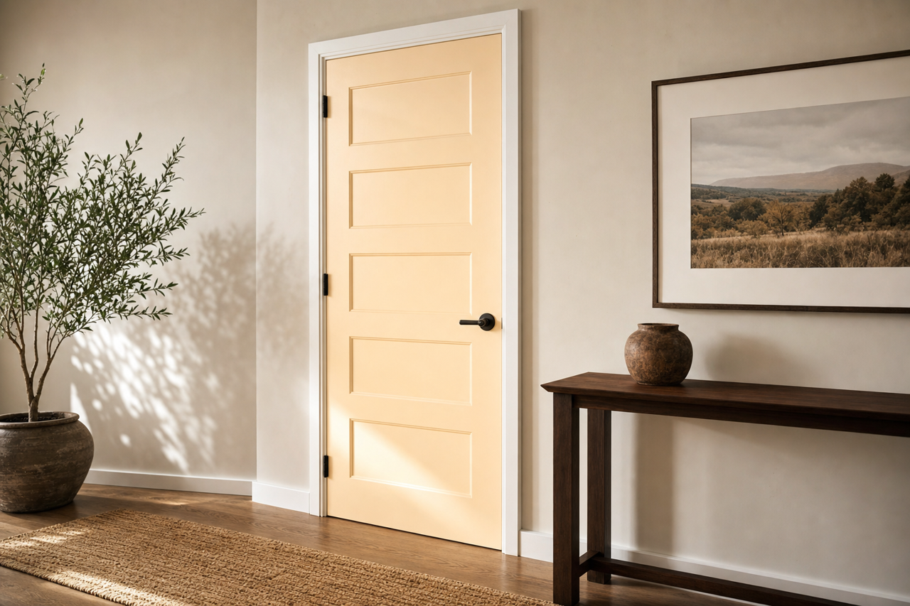Devon by Benjamin Moore on interior-doors
