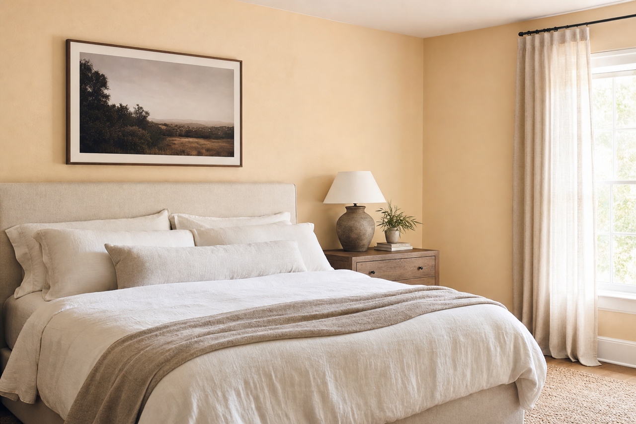 Cameo White by Benjamin Moore on interiors