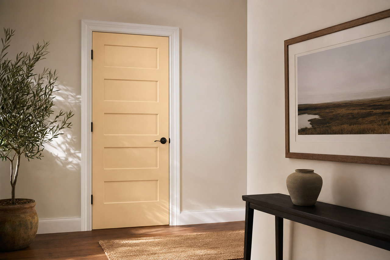 Cookie Dough by Benjamin Moore on interior-doors