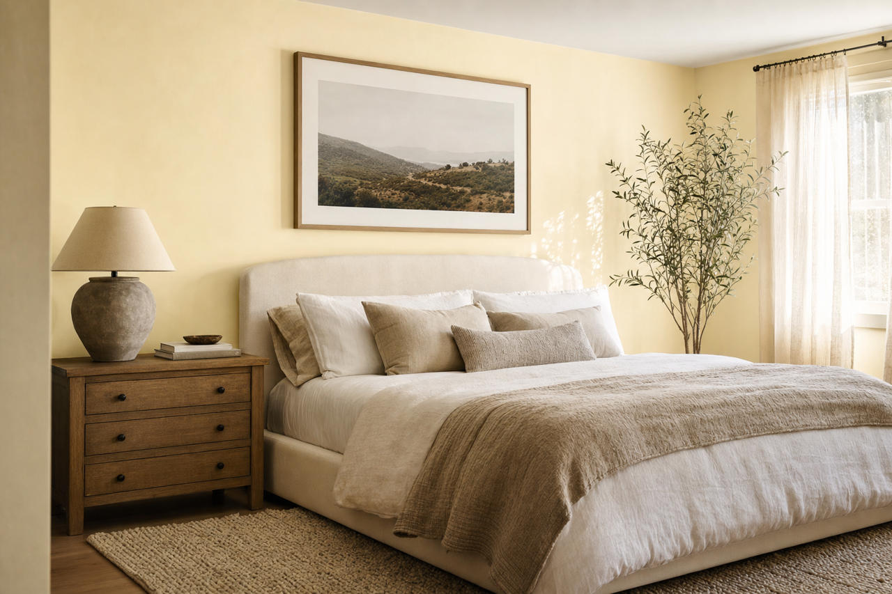 White by Benjamin Moore on interiors