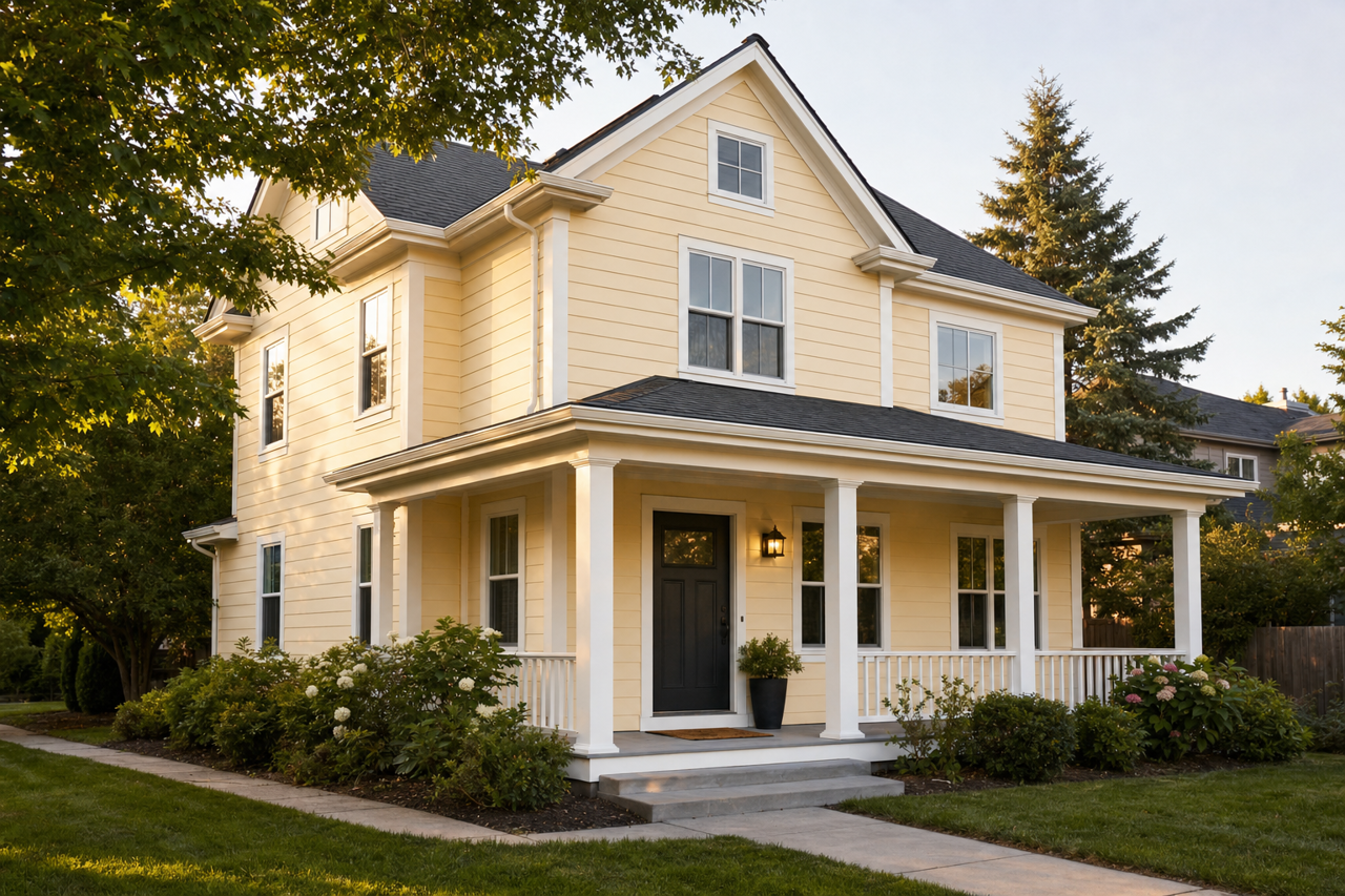 San Diego Cream by Benjamin Moore on exterior