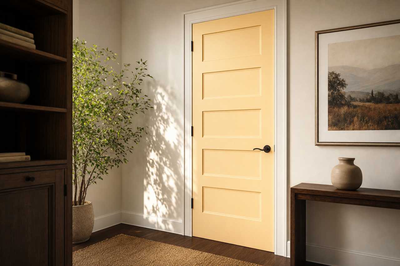 Antique by Benjamin Moore on interior-doors