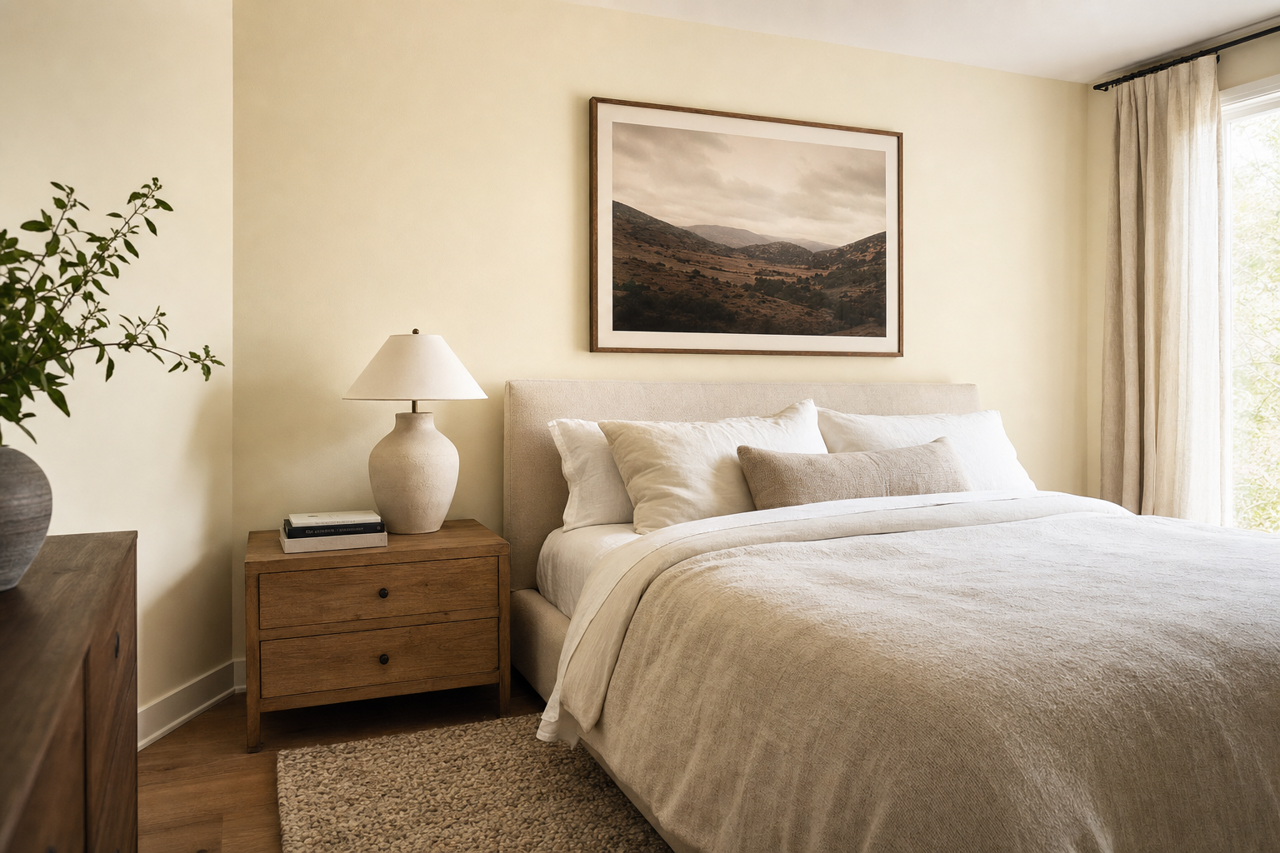 Ivory White by Benjamin Moore on interiors