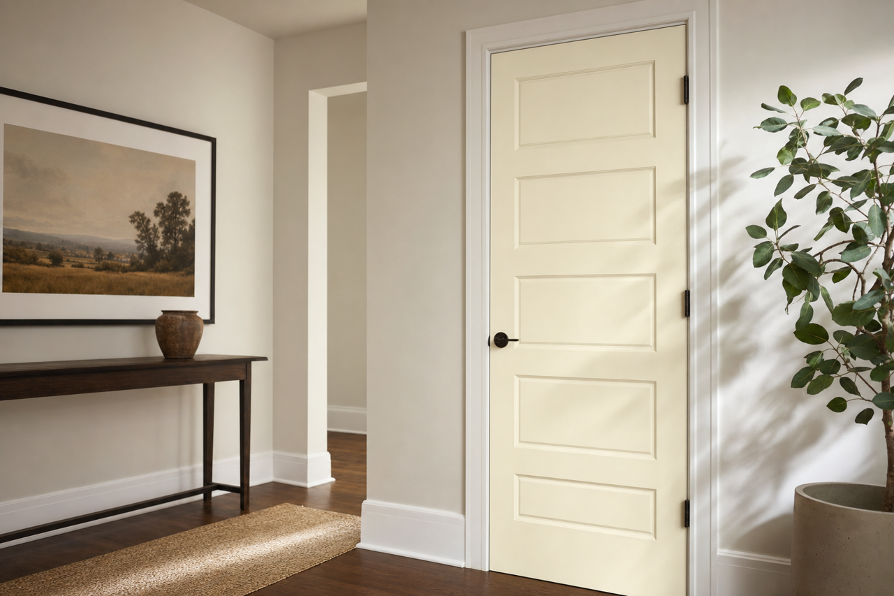 Seashell by Benjamin Moore on interior-doors