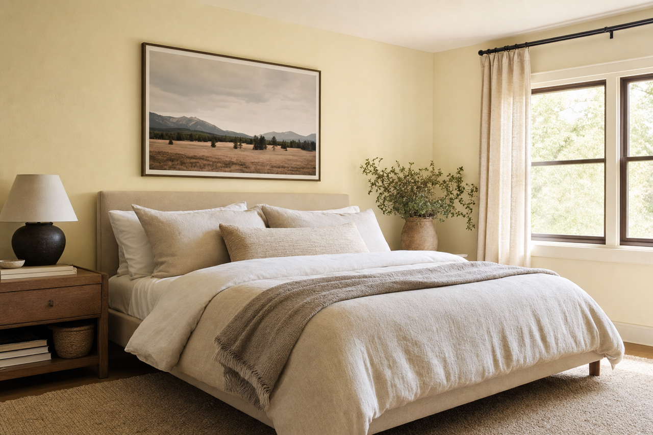 Seashell by Benjamin Moore on interiors