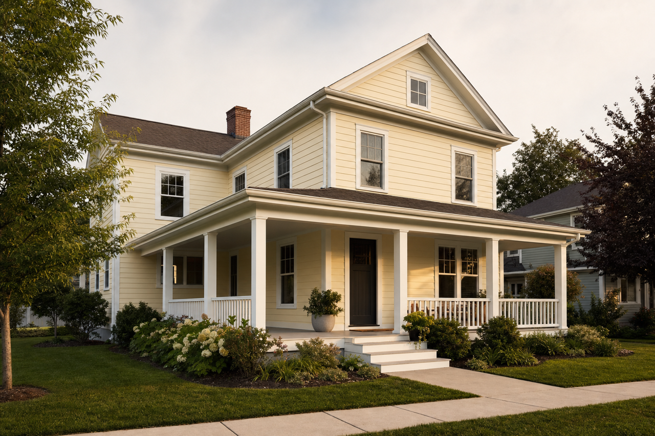Featherbed by Benjamin Moore on exterior