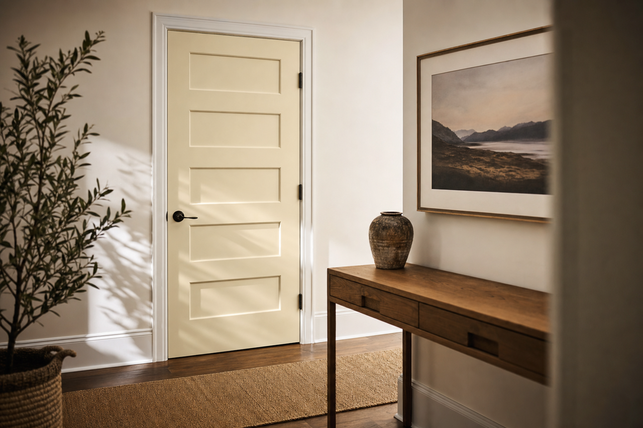 Ancient Oak by Benjamin Moore on interior-doors