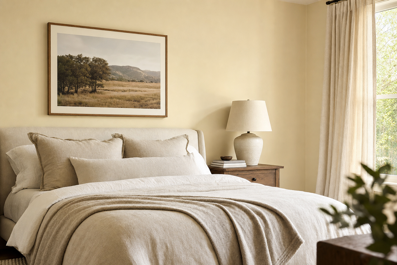 Pebble Rock by Benjamin Moore on interiors