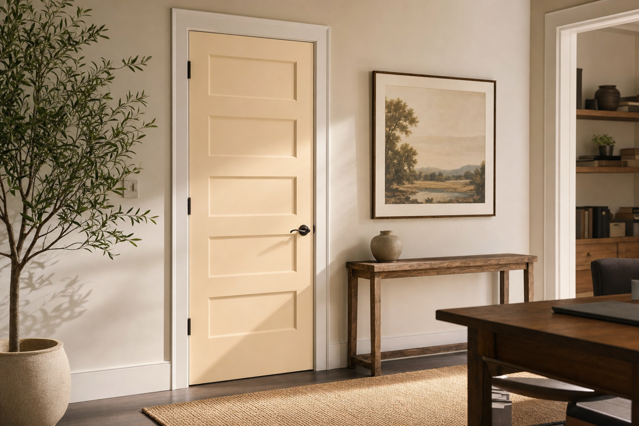 Sandy by Benjamin Moore on interior-doors
