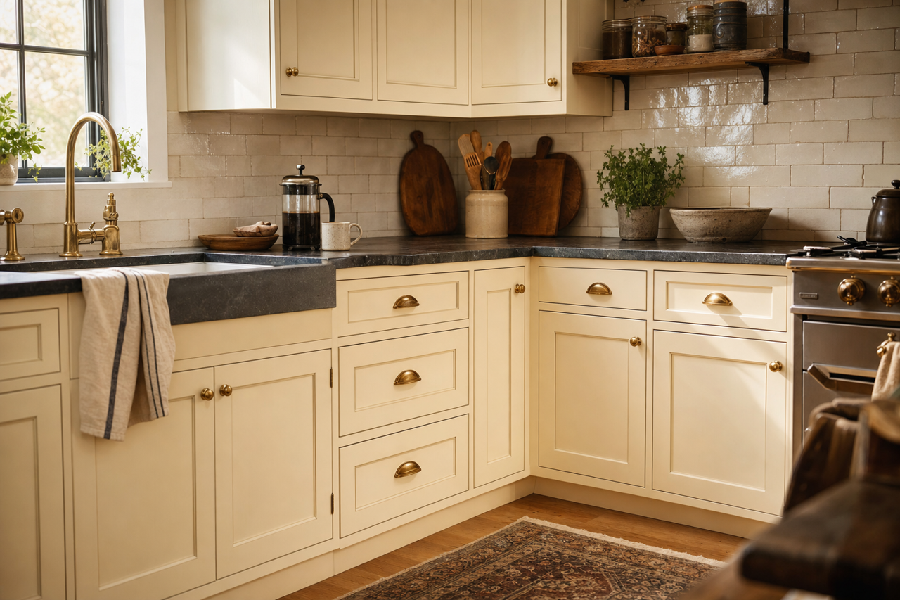 Navajo by Benjamin Moore on cabinets