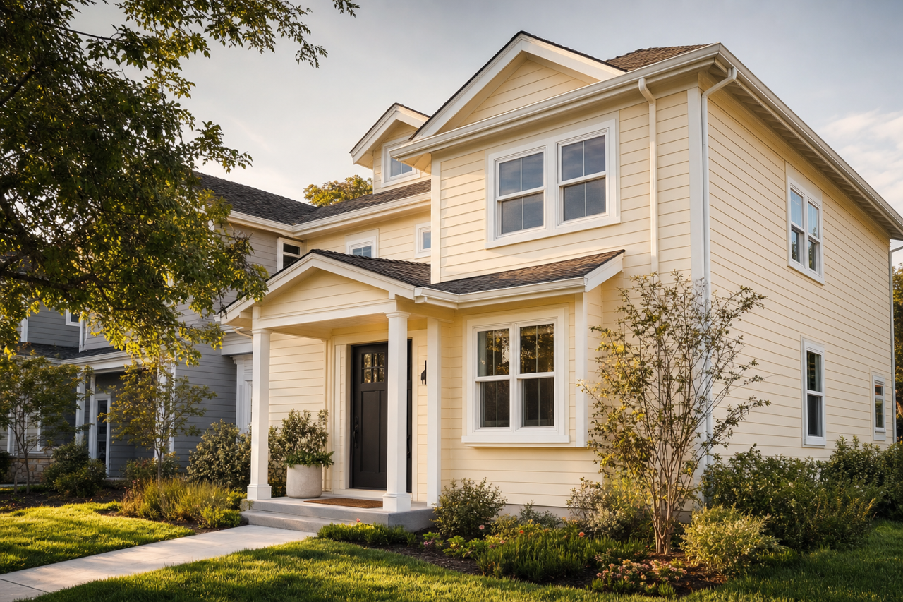 Sandy by Benjamin Moore on exterior