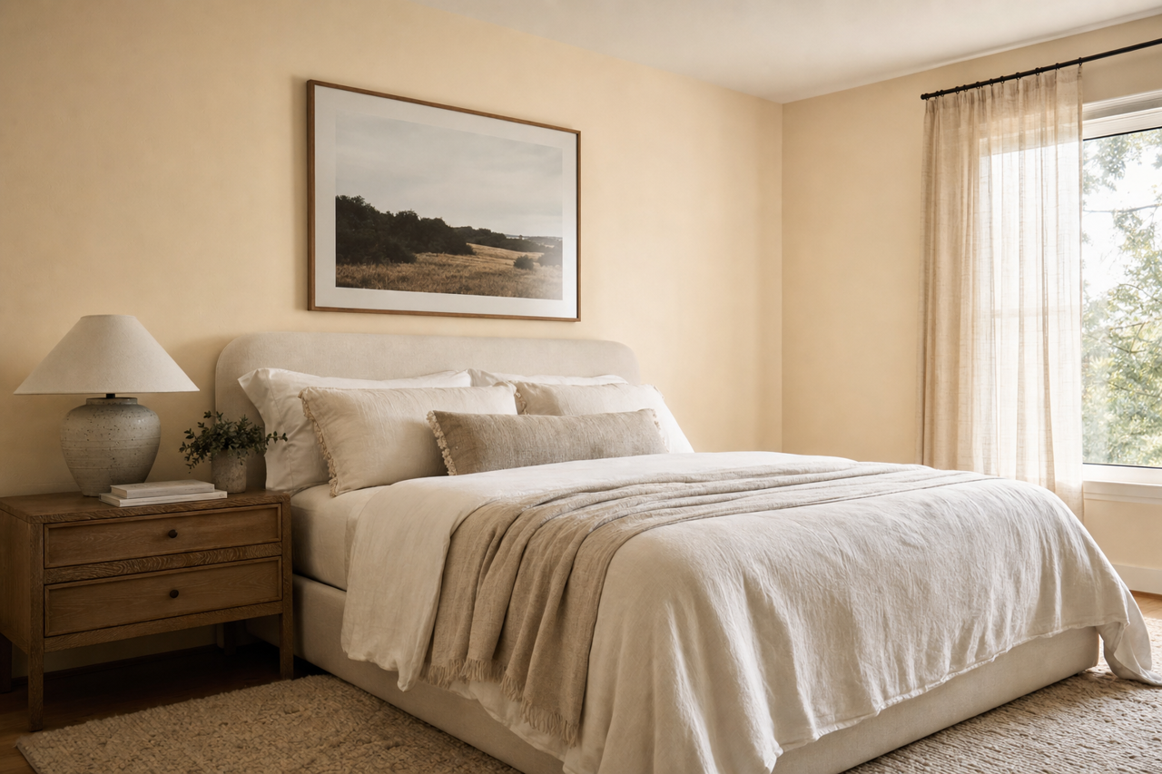 Natural Wicker by Benjamin Moore on interiors