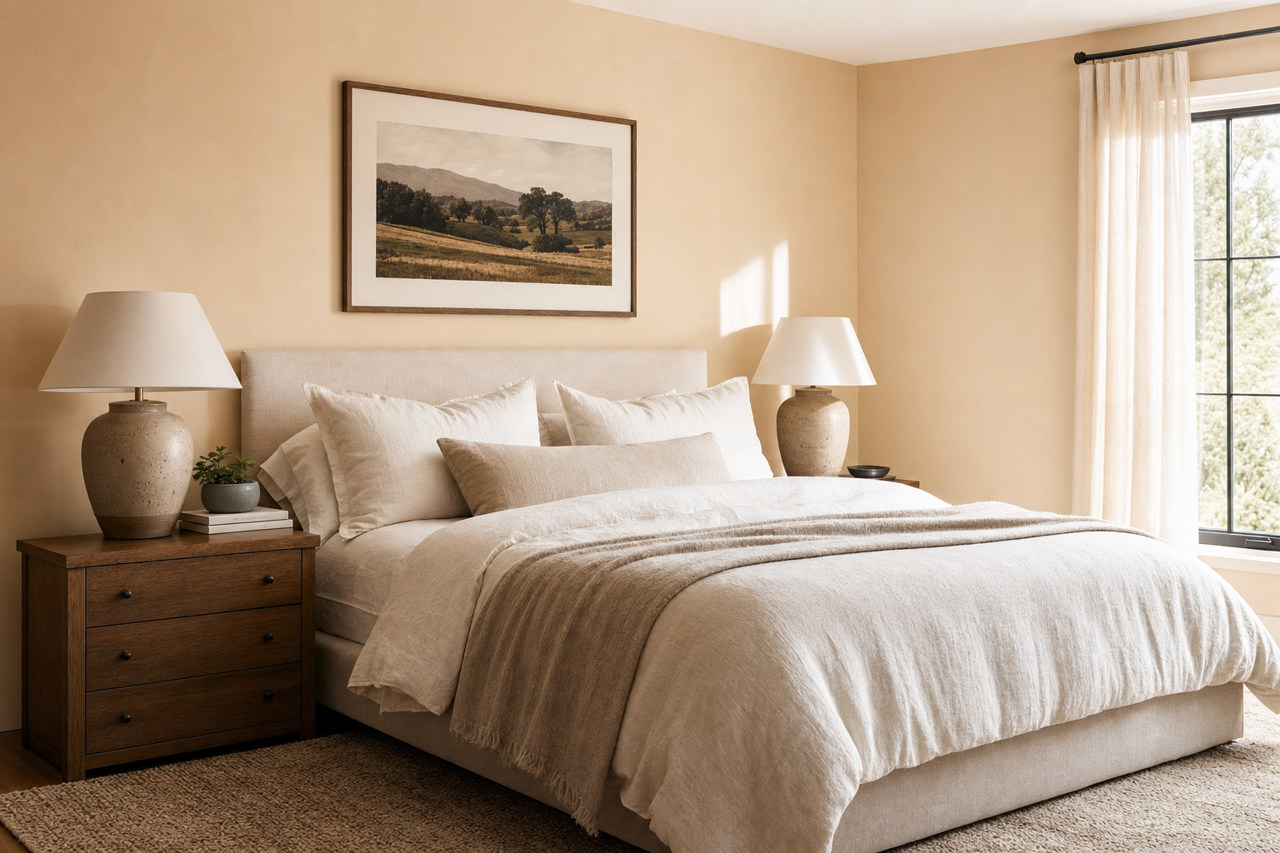 Pale by Benjamin Moore on interiors