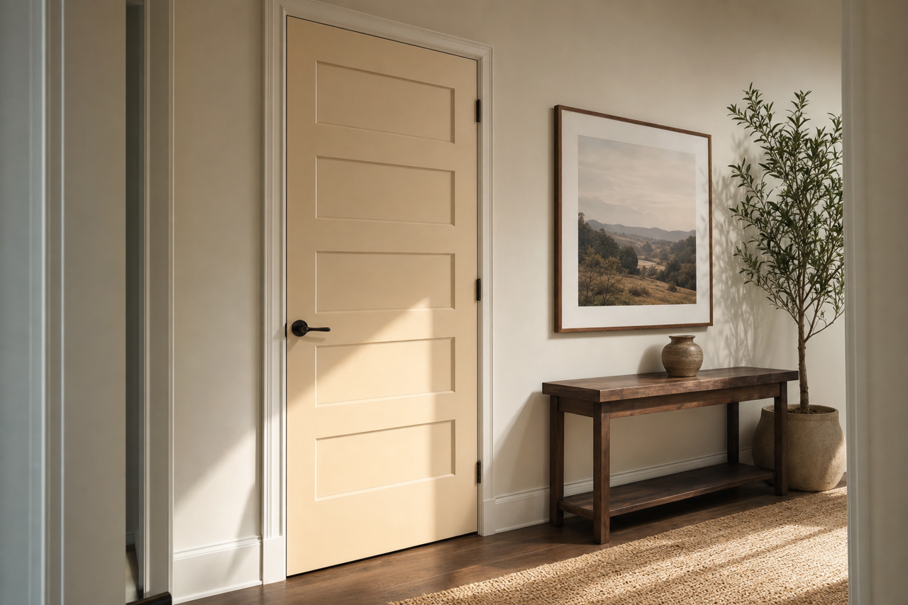 Cayman by Benjamin Moore on interior-doors
