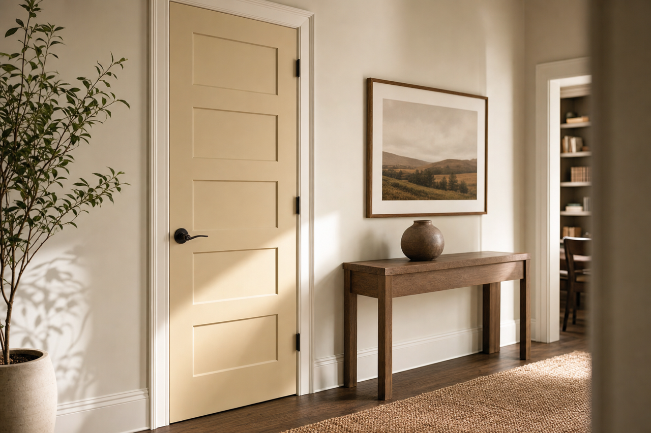 Berber by Benjamin Moore on interior-doors