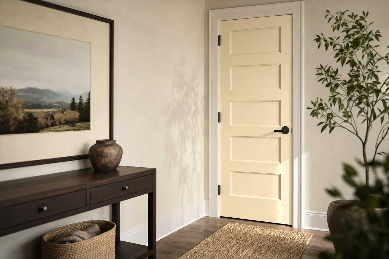 Antique Parchment by Benjamin Moore on interior-doors