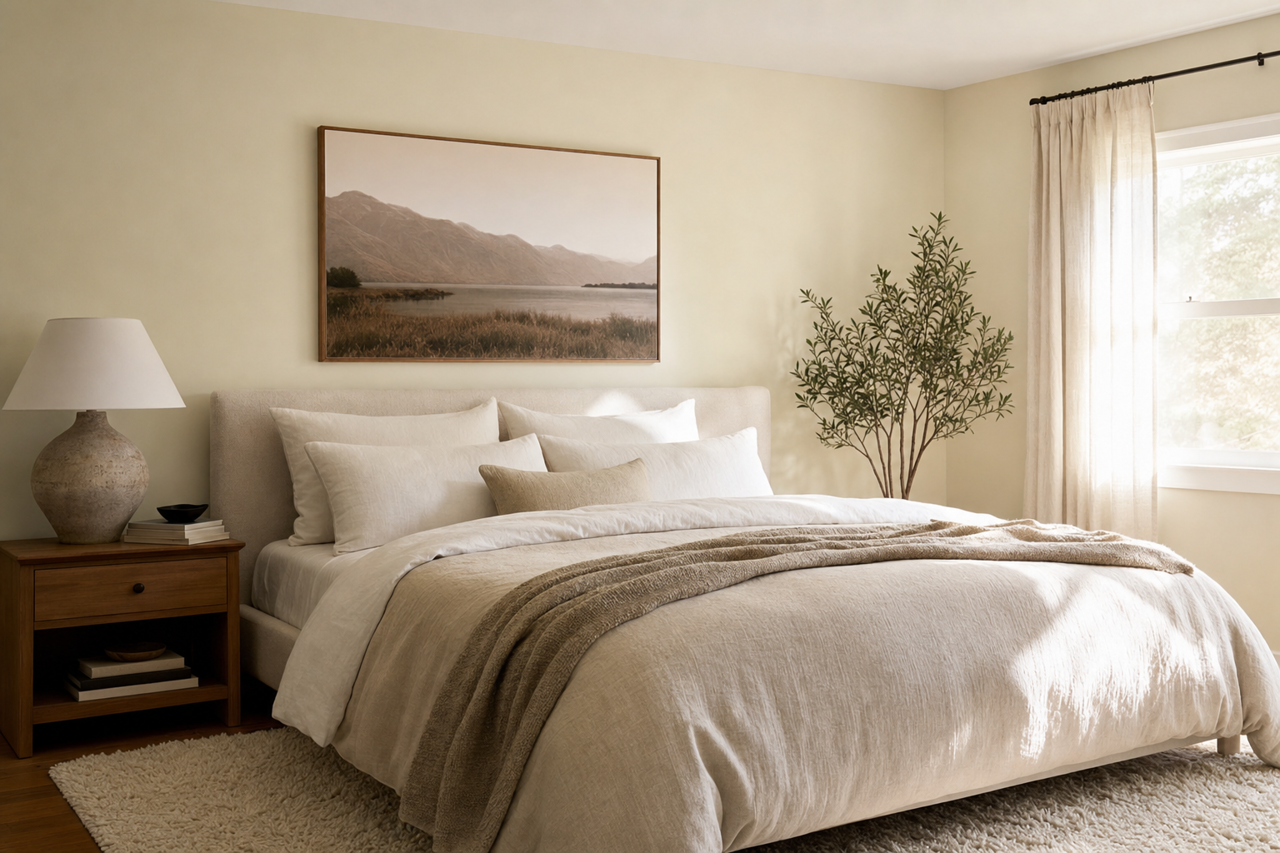 Seapearl by Benjamin Moore on interiors
