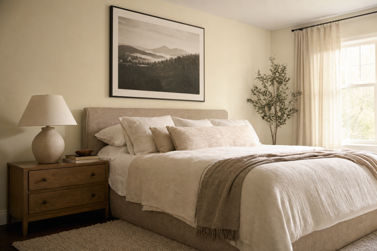 Cloud by Benjamin Moore on interiors