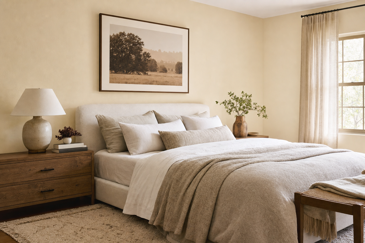 White Down by Benjamin Moore on interiors