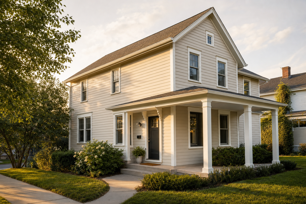 Ice Formations by Benjamin Moore on exterior